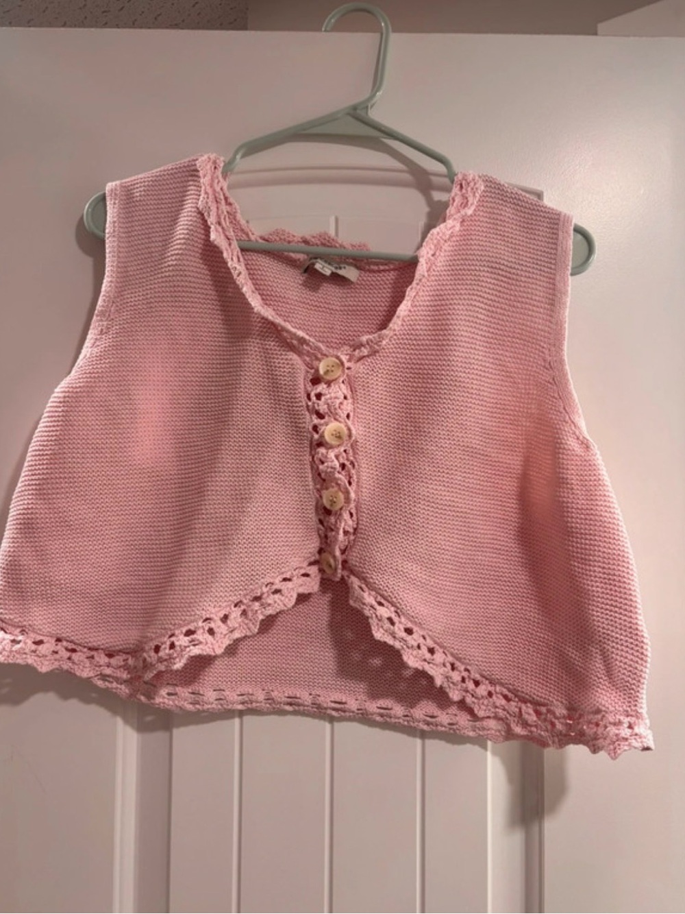 Francesca’s pink sweater vest size large